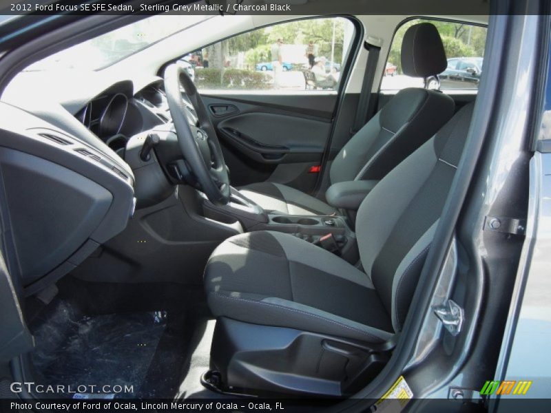 Sterling Grey Metallic / Charcoal Black 2012 Ford Focus SE SFE Sedan