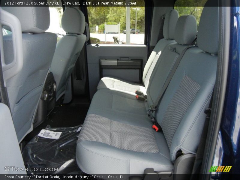 Dark Blue Pearl Metallic / Steel 2012 Ford F250 Super Duty XLT Crew Cab