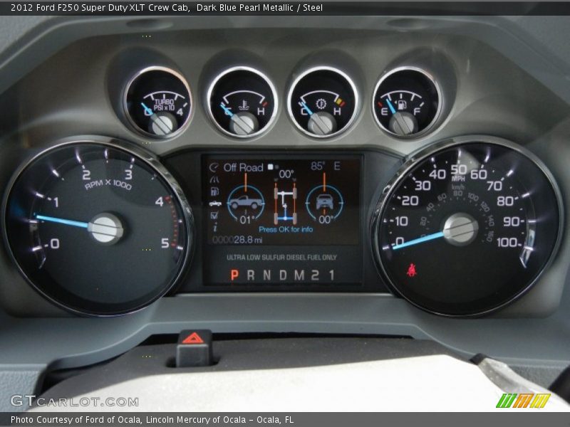  2012 F250 Super Duty XLT Crew Cab XLT Crew Cab Gauges