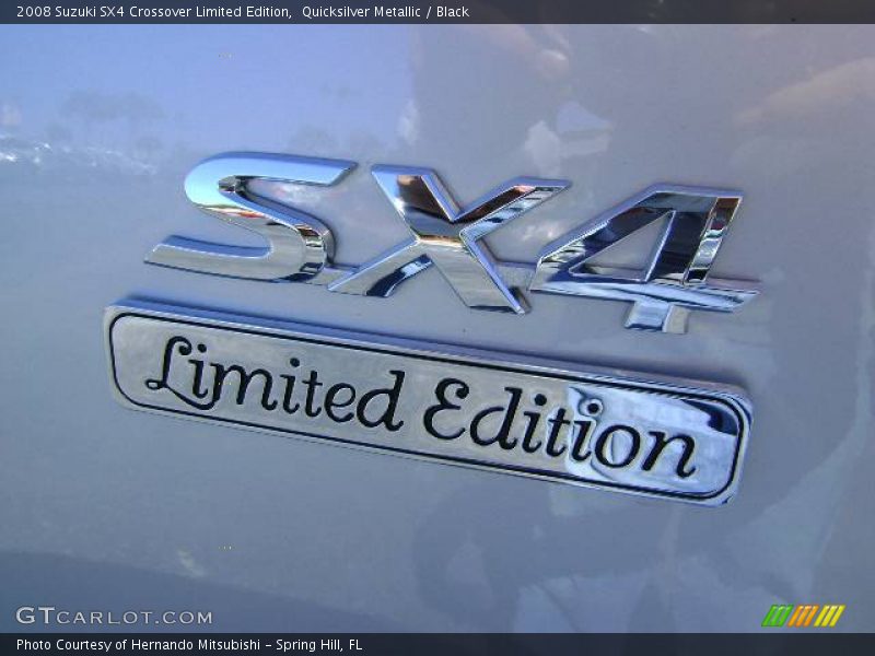 Quicksilver Metallic / Black 2008 Suzuki SX4 Crossover Limited Edition
