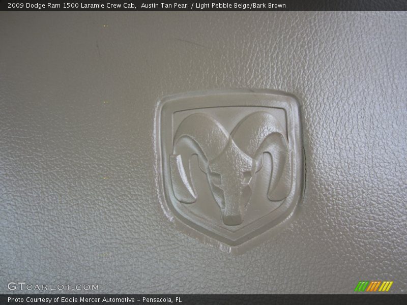Austin Tan Pearl / Light Pebble Beige/Bark Brown 2009 Dodge Ram 1500 Laramie Crew Cab