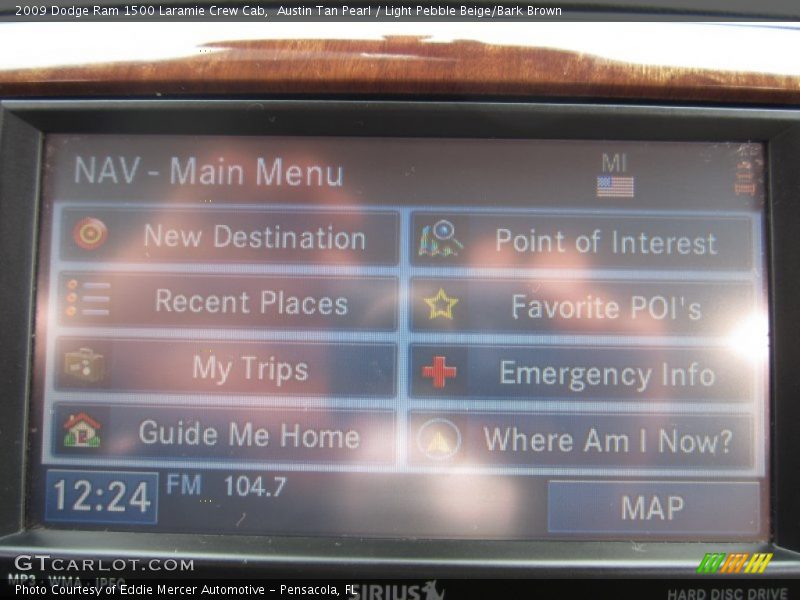 Austin Tan Pearl / Light Pebble Beige/Bark Brown 2009 Dodge Ram 1500 Laramie Crew Cab