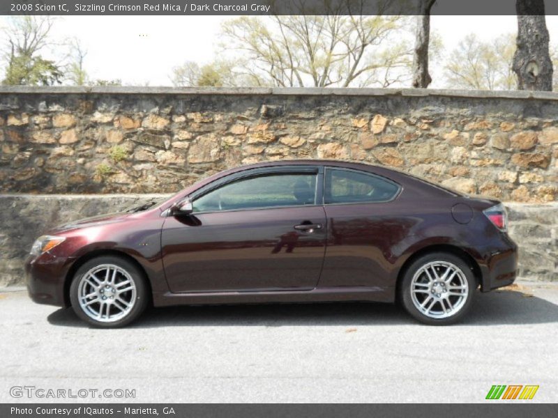 Sizzling Crimson Red Mica / Dark Charcoal Gray 2008 Scion tC