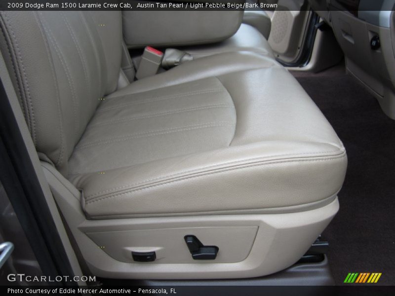 Austin Tan Pearl / Light Pebble Beige/Bark Brown 2009 Dodge Ram 1500 Laramie Crew Cab