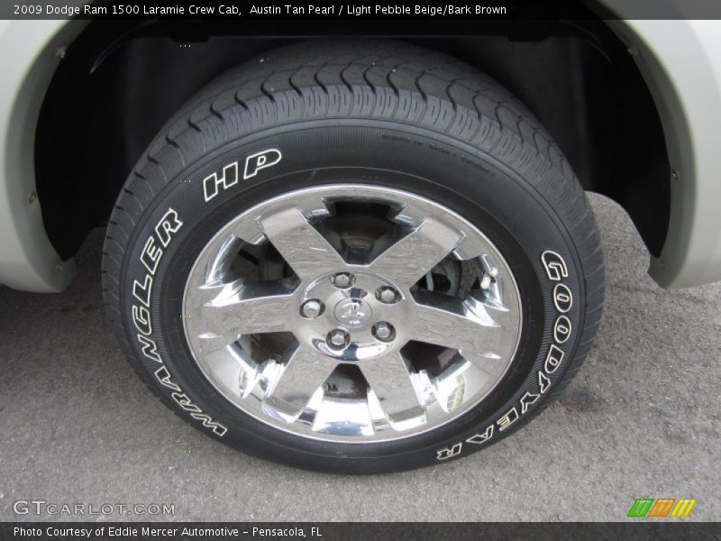 Austin Tan Pearl / Light Pebble Beige/Bark Brown 2009 Dodge Ram 1500 Laramie Crew Cab