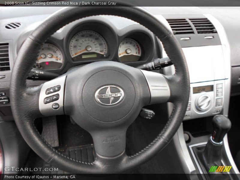 Sizzling Crimson Red Mica / Dark Charcoal Gray 2008 Scion tC