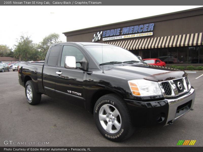 Galaxy Black / Graphite/Titanium 2005 Nissan Titan SE King Cab