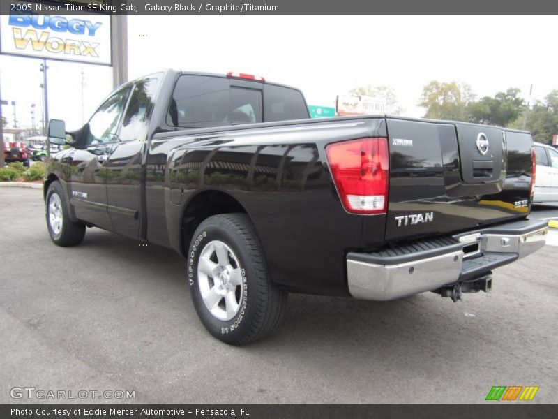 Galaxy Black / Graphite/Titanium 2005 Nissan Titan SE King Cab