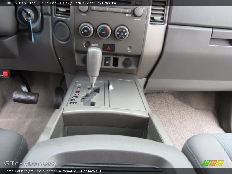 Galaxy Black / Graphite/Titanium 2005 Nissan Titan SE King Cab