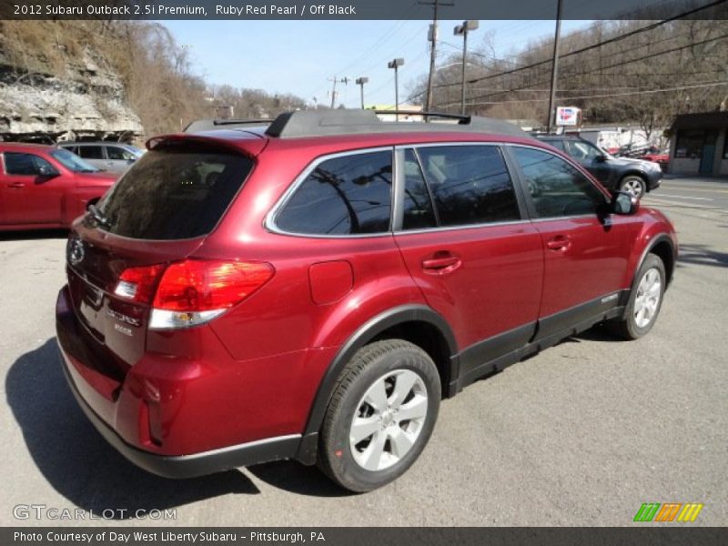 Ruby Red Pearl / Off Black 2012 Subaru Outback 2.5i Premium