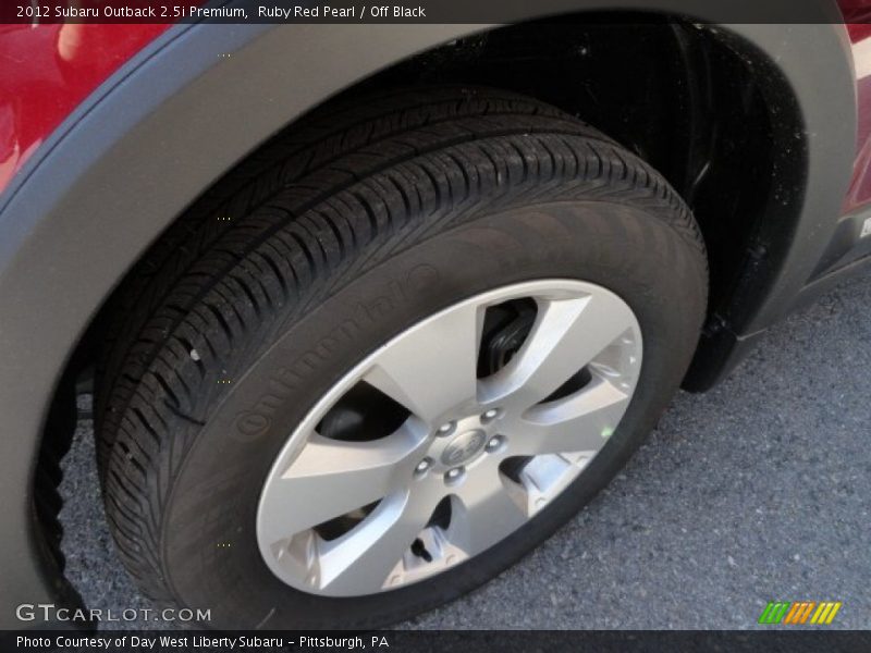 Ruby Red Pearl / Off Black 2012 Subaru Outback 2.5i Premium