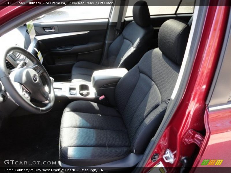 Ruby Red Pearl / Off Black 2012 Subaru Outback 2.5i Premium
