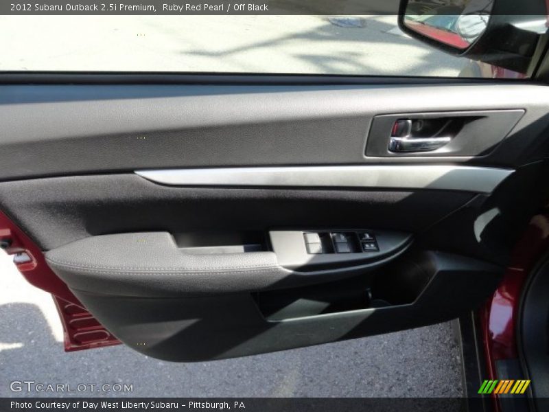 Ruby Red Pearl / Off Black 2012 Subaru Outback 2.5i Premium