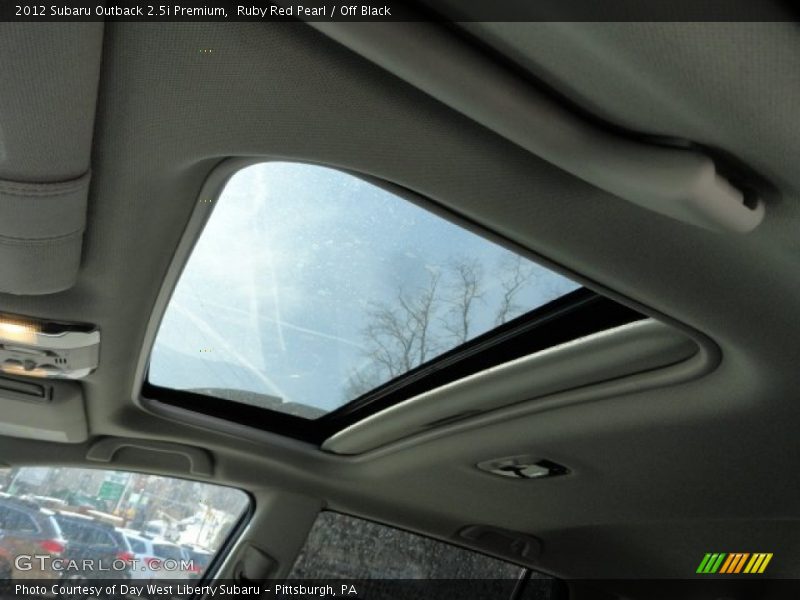 Ruby Red Pearl / Off Black 2012 Subaru Outback 2.5i Premium