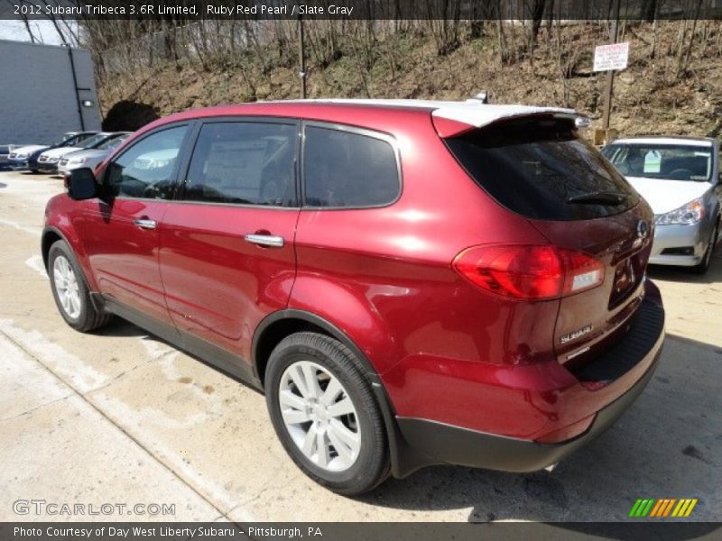 Ruby Red Pearl / Slate Gray 2012 Subaru Tribeca 3.6R Limited