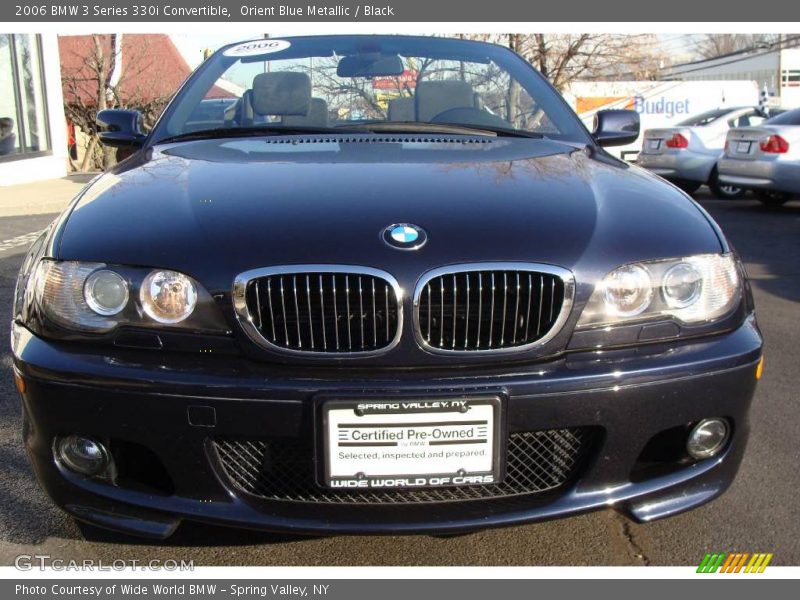 Orient Blue Metallic / Black 2006 BMW 3 Series 330i Convertible