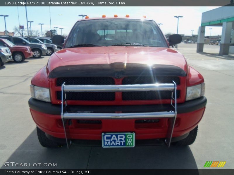 Flame Red / Tan 1998 Dodge Ram 2500 Laramie Extended Cab 4x4