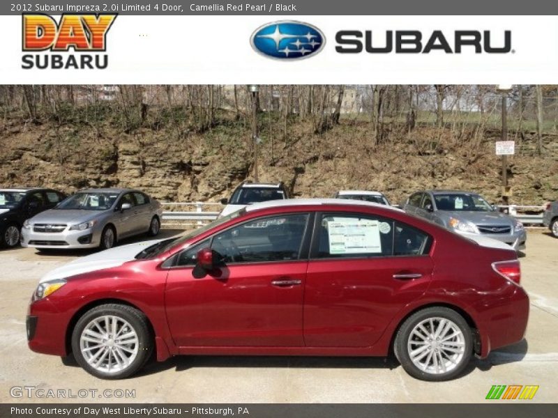 Camellia Red Pearl / Black 2012 Subaru Impreza 2.0i Limited 4 Door