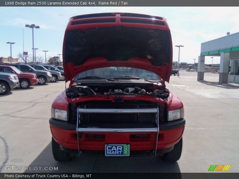 Flame Red / Tan 1998 Dodge Ram 2500 Laramie Extended Cab 4x4