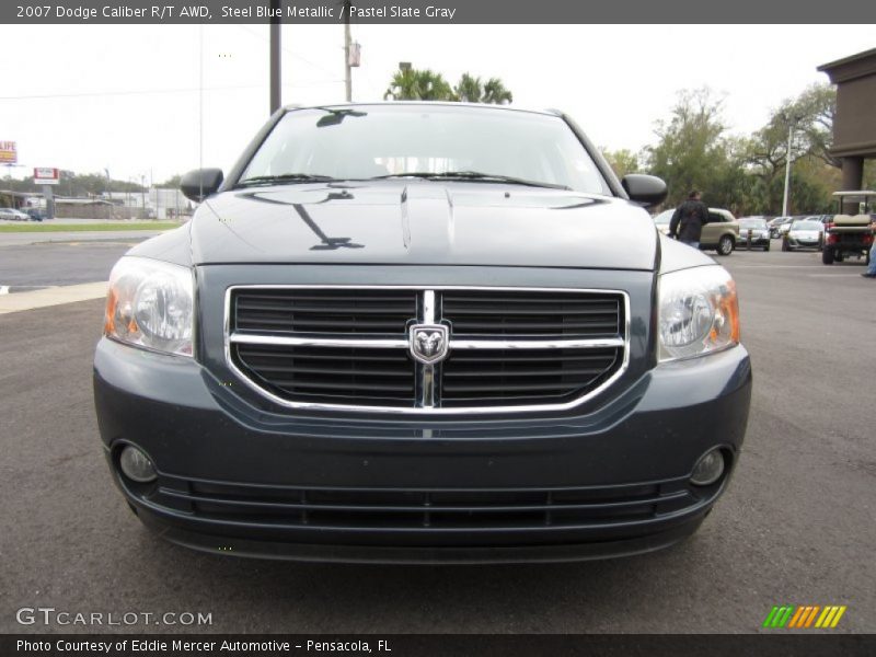 Steel Blue Metallic / Pastel Slate Gray 2007 Dodge Caliber R/T AWD