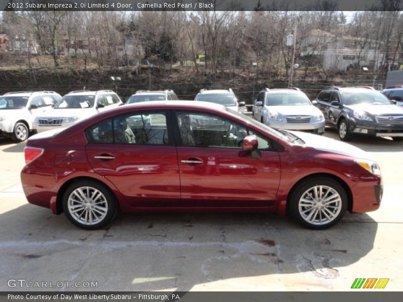 Camellia Red Pearl / Black 2012 Subaru Impreza 2.0i Limited 4 Door