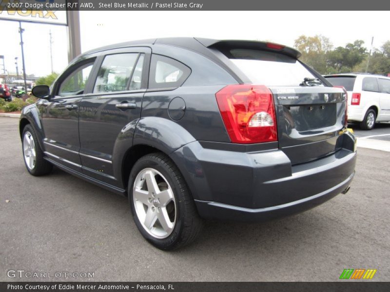 Steel Blue Metallic / Pastel Slate Gray 2007 Dodge Caliber R/T AWD