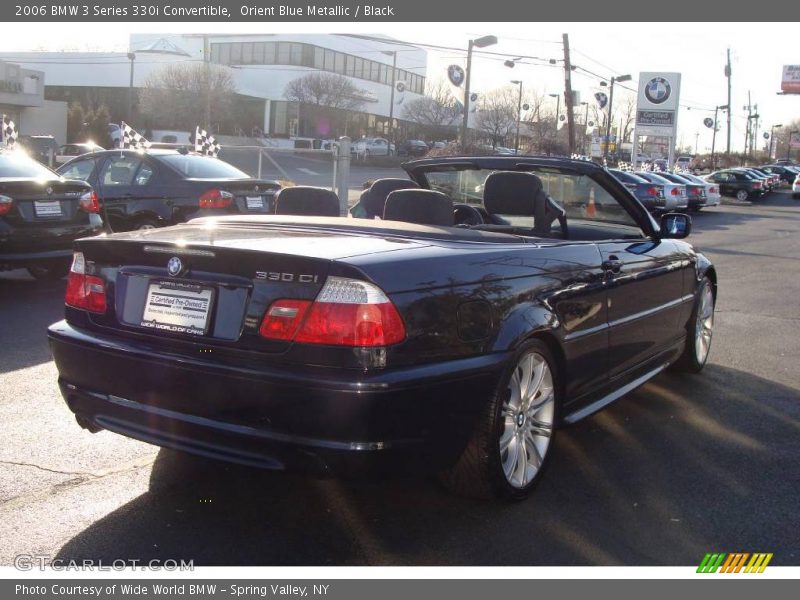 Orient Blue Metallic / Black 2006 BMW 3 Series 330i Convertible