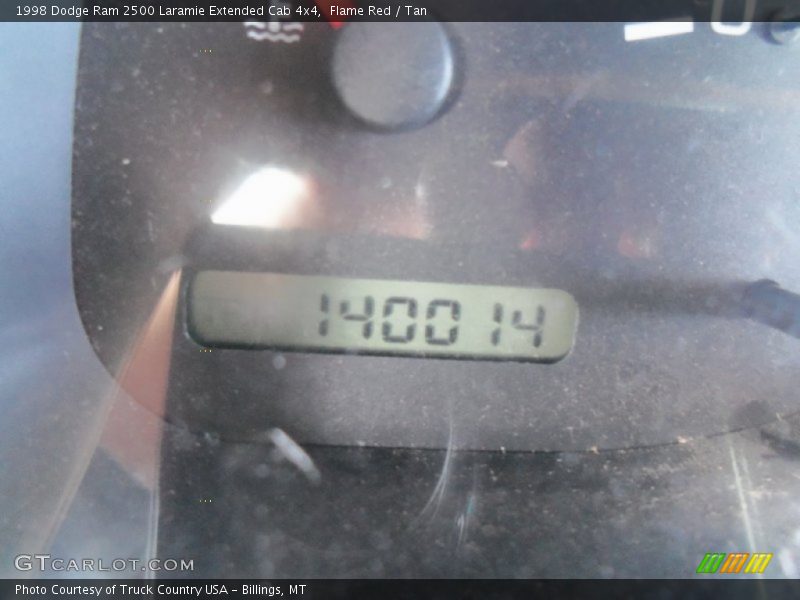Flame Red / Tan 1998 Dodge Ram 2500 Laramie Extended Cab 4x4