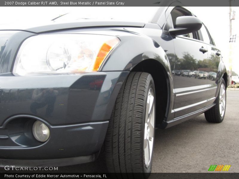 Steel Blue Metallic / Pastel Slate Gray 2007 Dodge Caliber R/T AWD