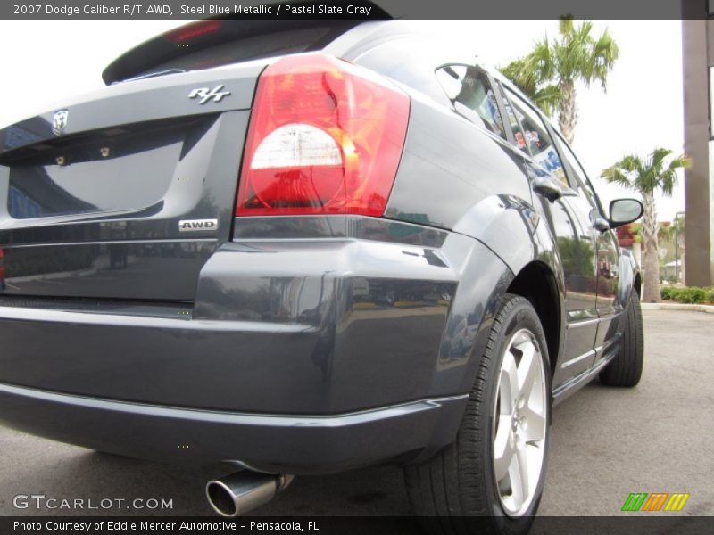 Steel Blue Metallic / Pastel Slate Gray 2007 Dodge Caliber R/T AWD