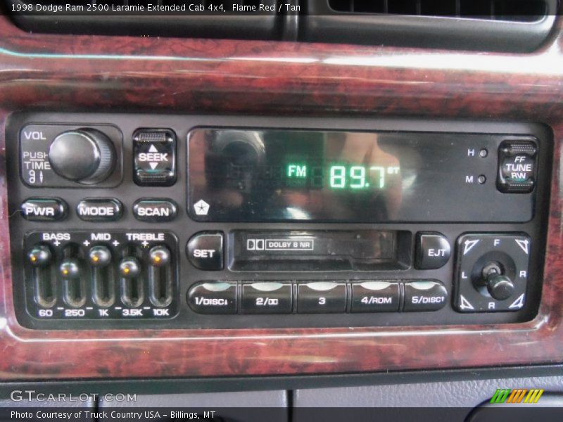 Flame Red / Tan 1998 Dodge Ram 2500 Laramie Extended Cab 4x4