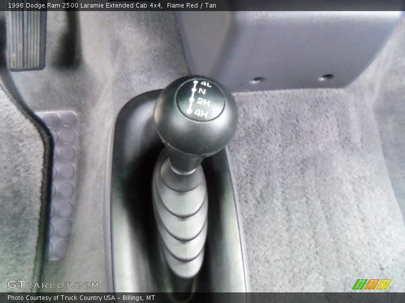 Flame Red / Tan 1998 Dodge Ram 2500 Laramie Extended Cab 4x4