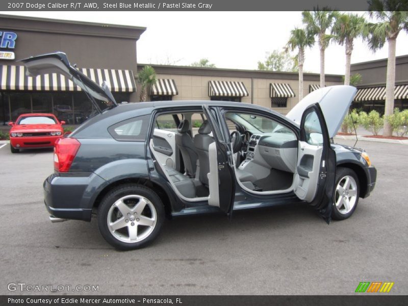 Steel Blue Metallic / Pastel Slate Gray 2007 Dodge Caliber R/T AWD
