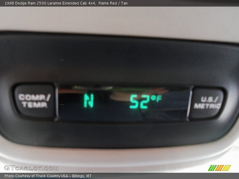 Flame Red / Tan 1998 Dodge Ram 2500 Laramie Extended Cab 4x4