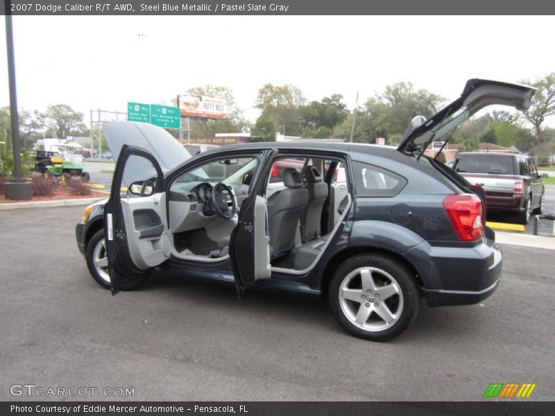 Steel Blue Metallic / Pastel Slate Gray 2007 Dodge Caliber R/T AWD