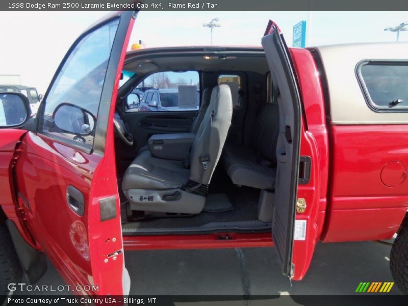 Flame Red / Tan 1998 Dodge Ram 2500 Laramie Extended Cab 4x4