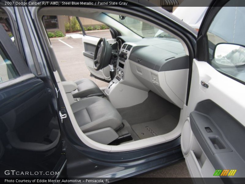 Steel Blue Metallic / Pastel Slate Gray 2007 Dodge Caliber R/T AWD