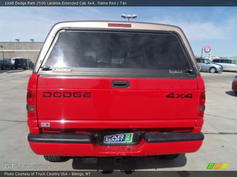 Flame Red / Tan 1998 Dodge Ram 2500 Laramie Extended Cab 4x4