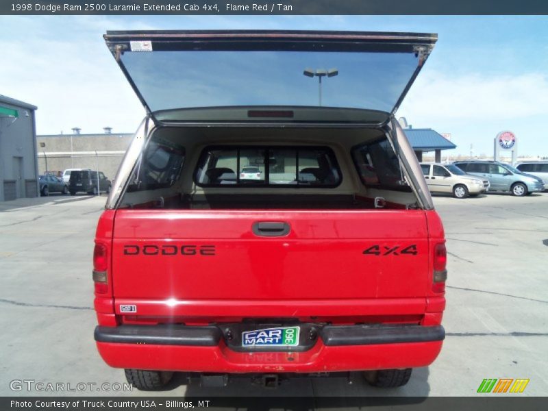 Flame Red / Tan 1998 Dodge Ram 2500 Laramie Extended Cab 4x4