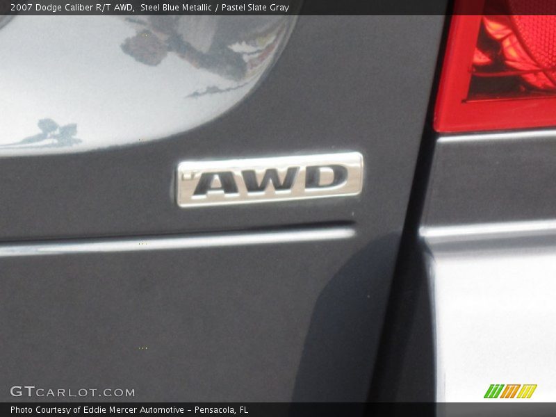 Steel Blue Metallic / Pastel Slate Gray 2007 Dodge Caliber R/T AWD