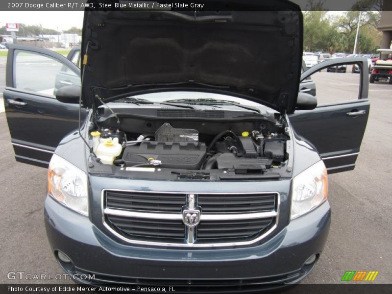 Steel Blue Metallic / Pastel Slate Gray 2007 Dodge Caliber R/T AWD