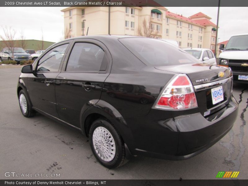 Black Granite Metallic / Charcoal 2009 Chevrolet Aveo LT Sedan