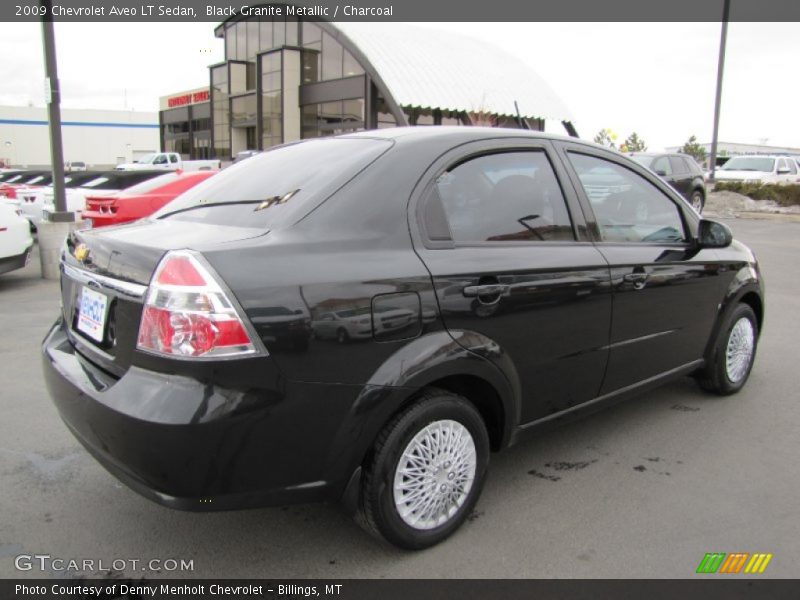 Black Granite Metallic / Charcoal 2009 Chevrolet Aveo LT Sedan