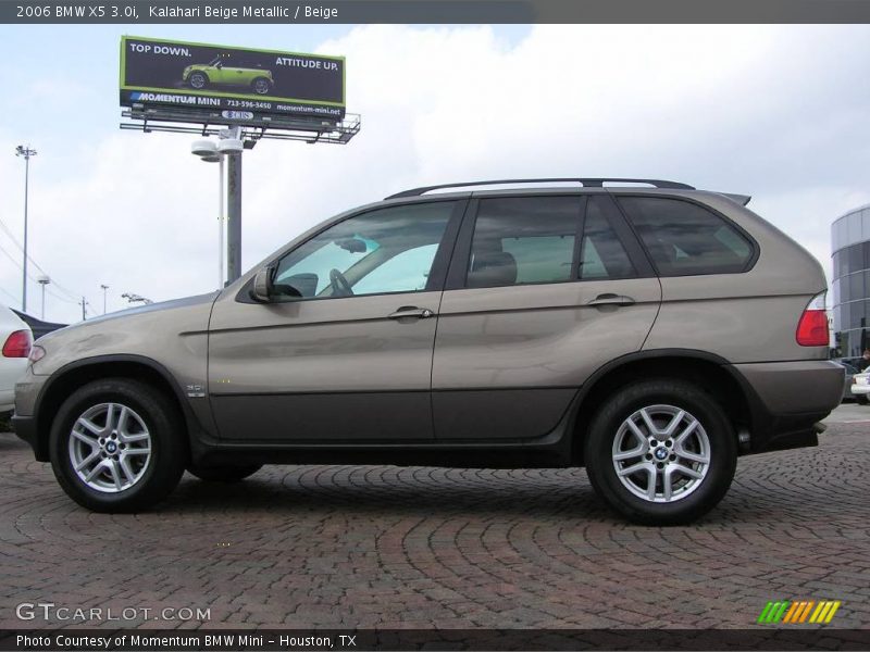 Kalahari Beige Metallic / Beige 2006 BMW X5 3.0i