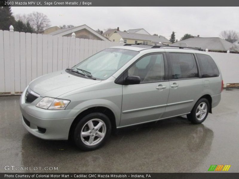 Sage Green Metallic / Beige 2003 Mazda MPV LX