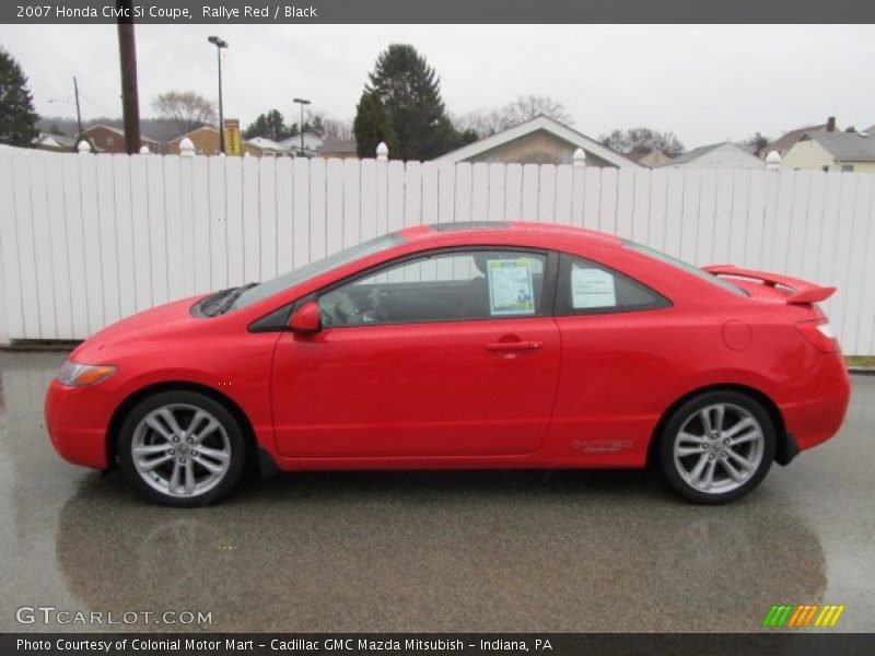 Rallye Red / Black 2007 Honda Civic Si Coupe