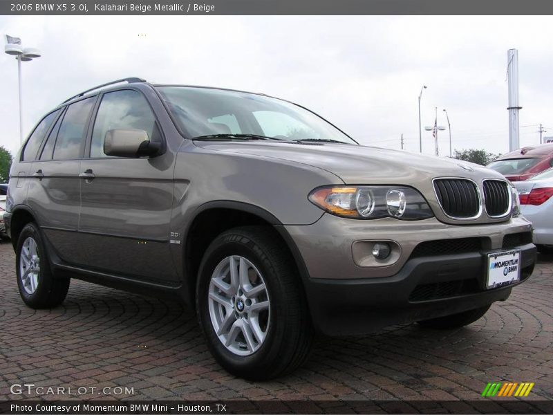 Kalahari Beige Metallic / Beige 2006 BMW X5 3.0i