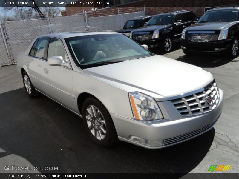 Radiant Silver / Titanium/Dark Titanium 2010 Cadillac DTS