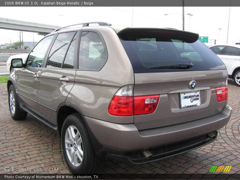 Kalahari Beige Metallic / Beige 2006 BMW X5 3.0i