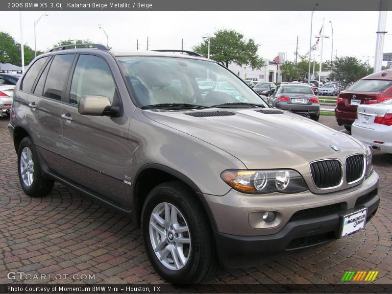 Kalahari Beige Metallic / Beige 2006 BMW X5 3.0i